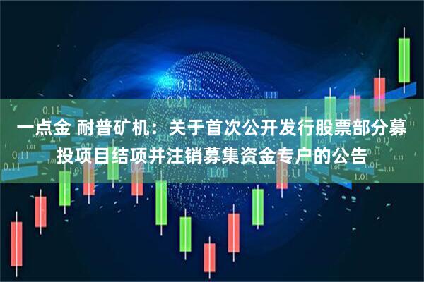 一点金 耐普矿机：关于首次公开发行股票部分募投项目结项并注销募集资金专户的公告